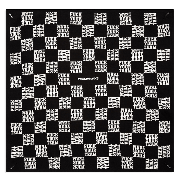 FYT Bandana by TEAMWORKS, double-sided cotton bandana with Four-Corner Keyhole System