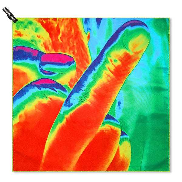 Heat-Map Performance Towel by TEAMWORKS featuring imagery from La Ultima Bodega En SoHo